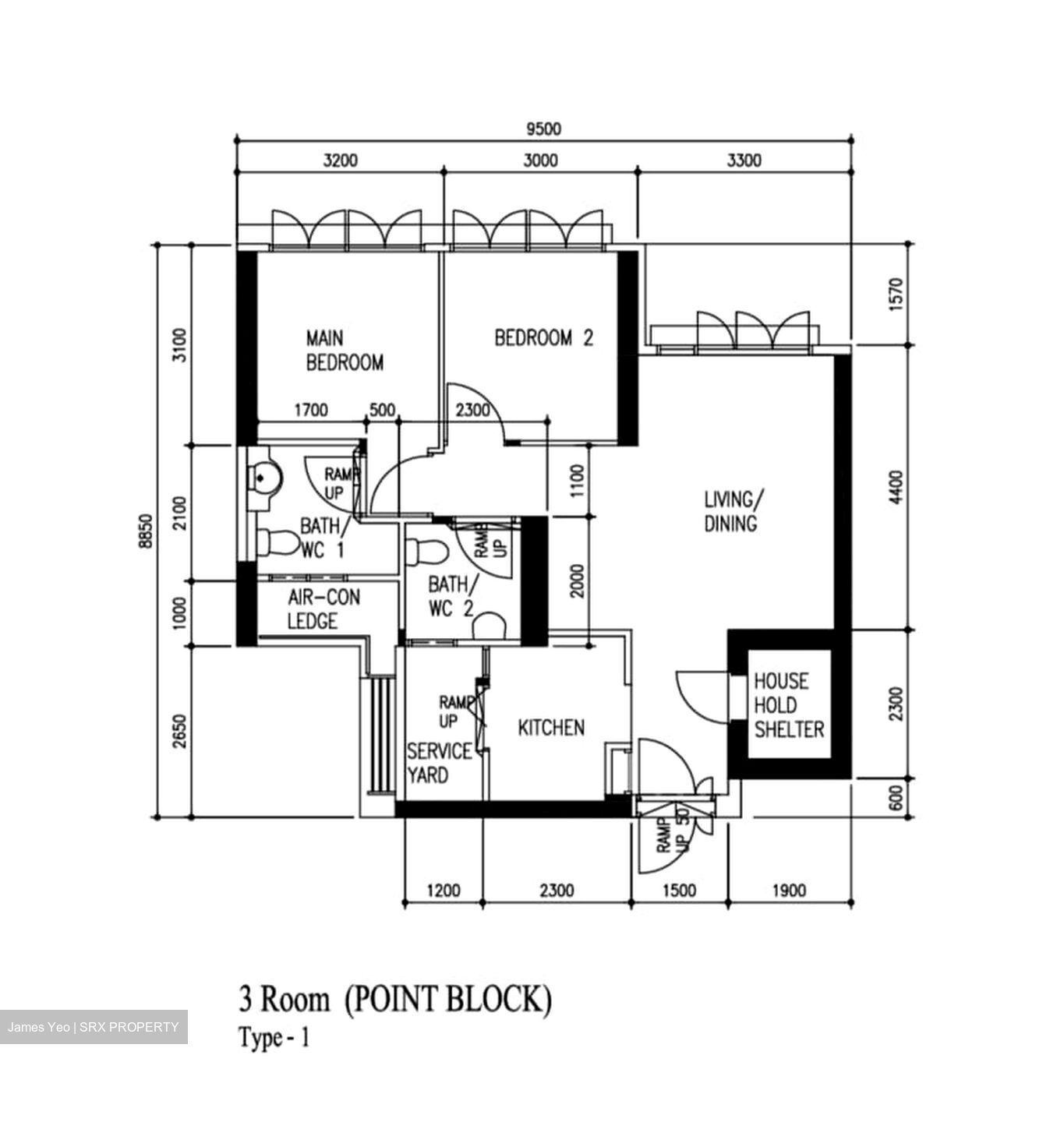 Blk 113C Mcnair Towers (Kallang/Whampoa), HDB 3 Rooms #546249811